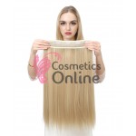 Extensie de par cu 5 Clips On delux dubla dreapta de 60 cm, Saten Mediu 666 8